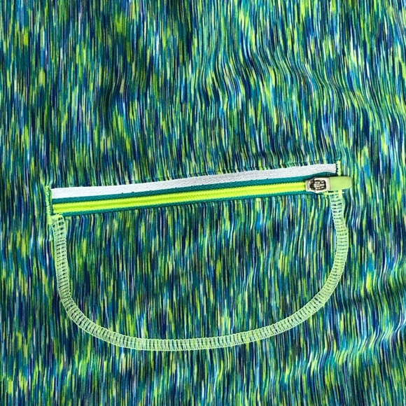 Athleta green tank top with back zipper size small - Picture 4 of 6